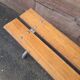 Vintage adult industrial bench