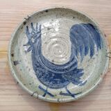 Signed stoneware dish