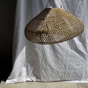 Suspension or rattan lampshade in the shape of a cloud or flattened bubble D60 H35
