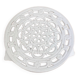 Decotec white cast iron trivet