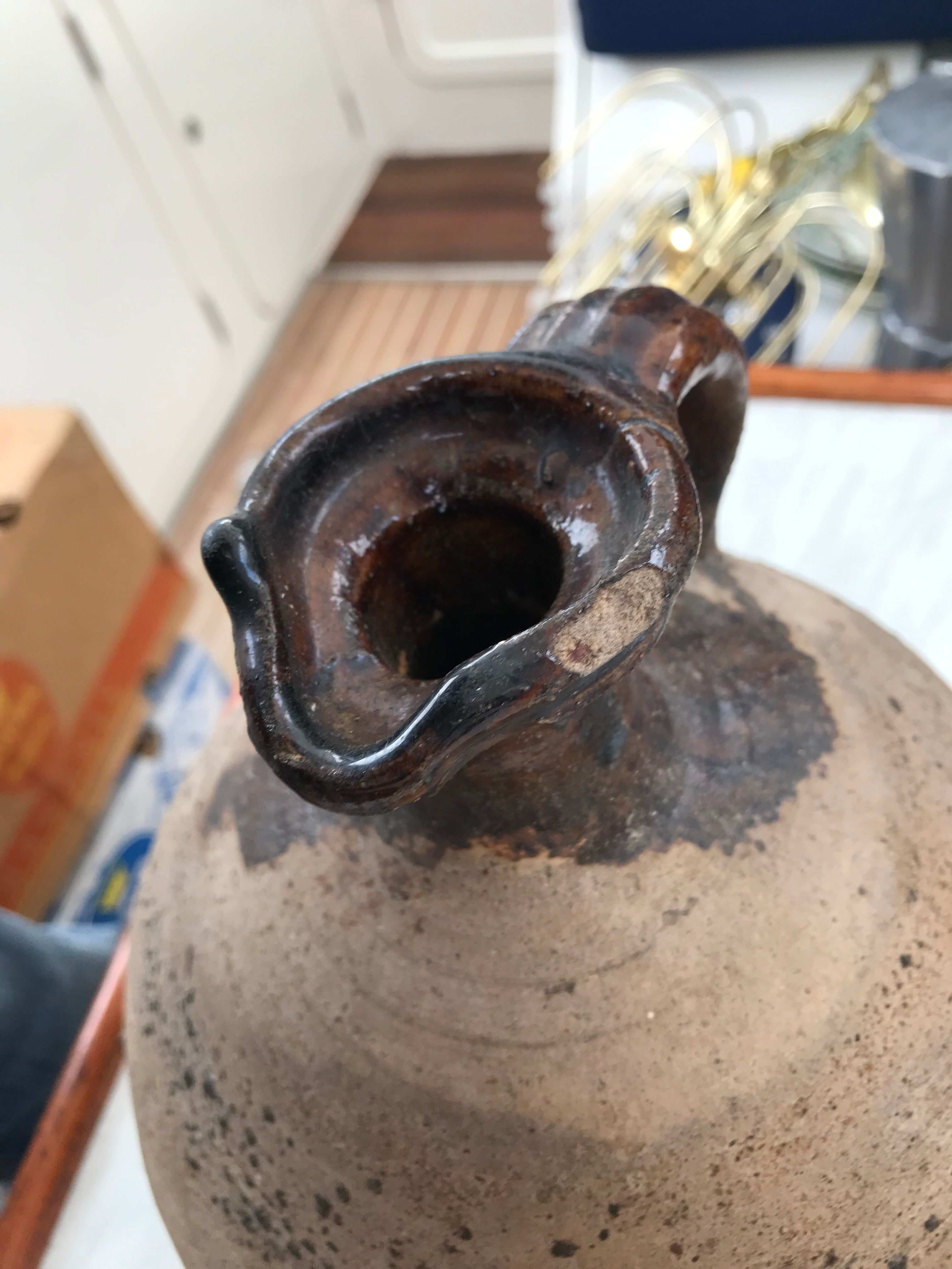 Nineteenth century sandstone pourer