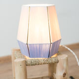 Table lamp woven in cotton thread