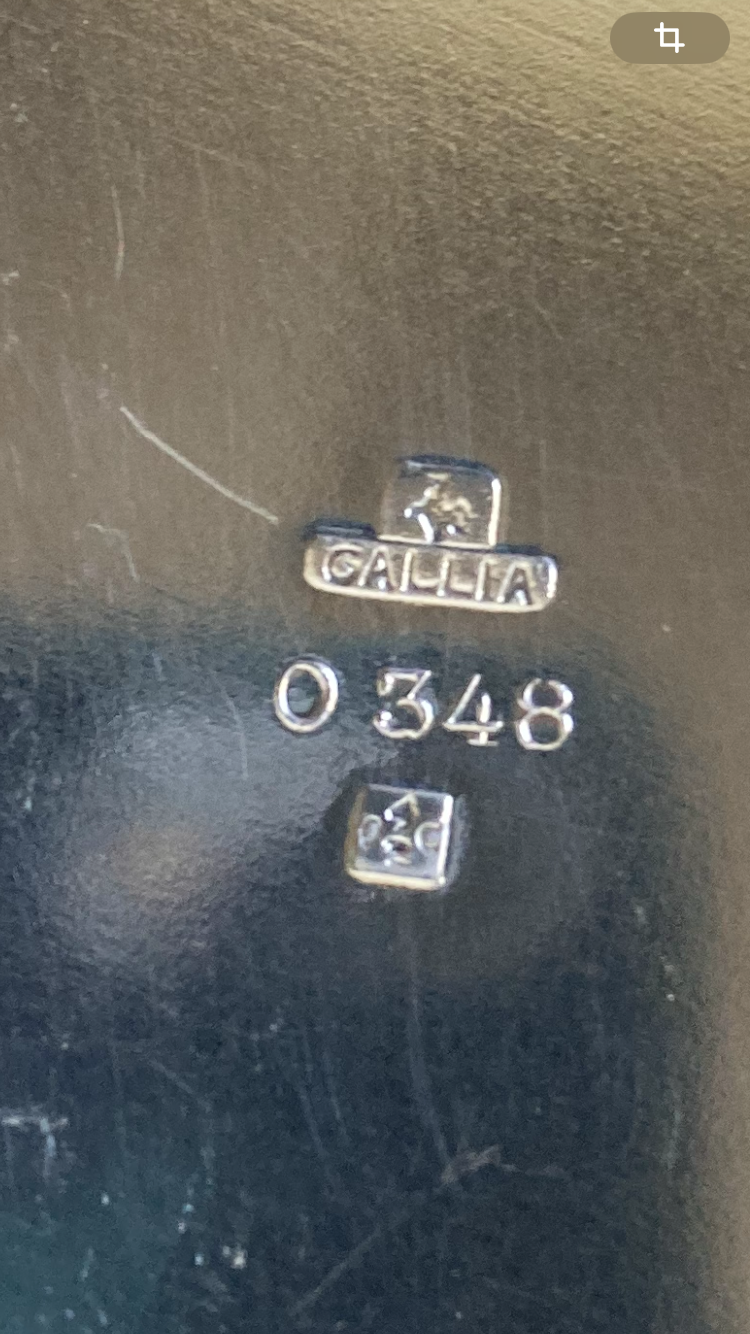 Gallia box, Christofle production in silver-plated metal