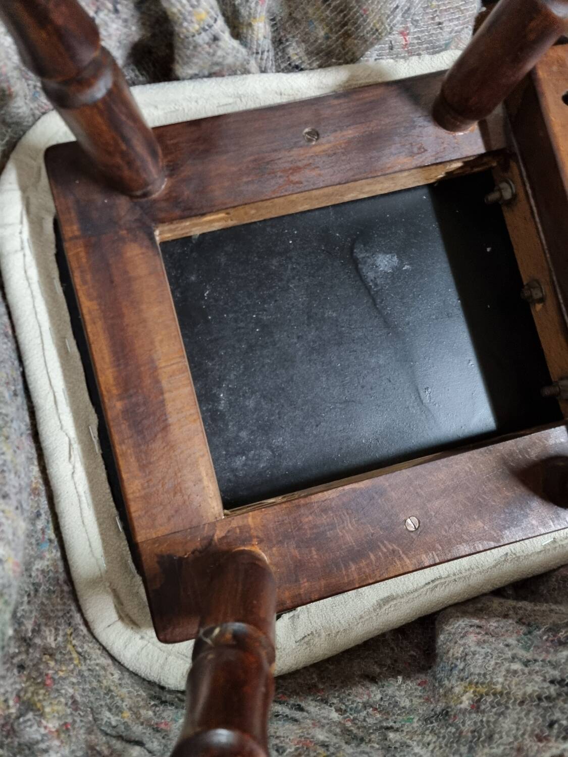 Pair of vintage wooden chairs