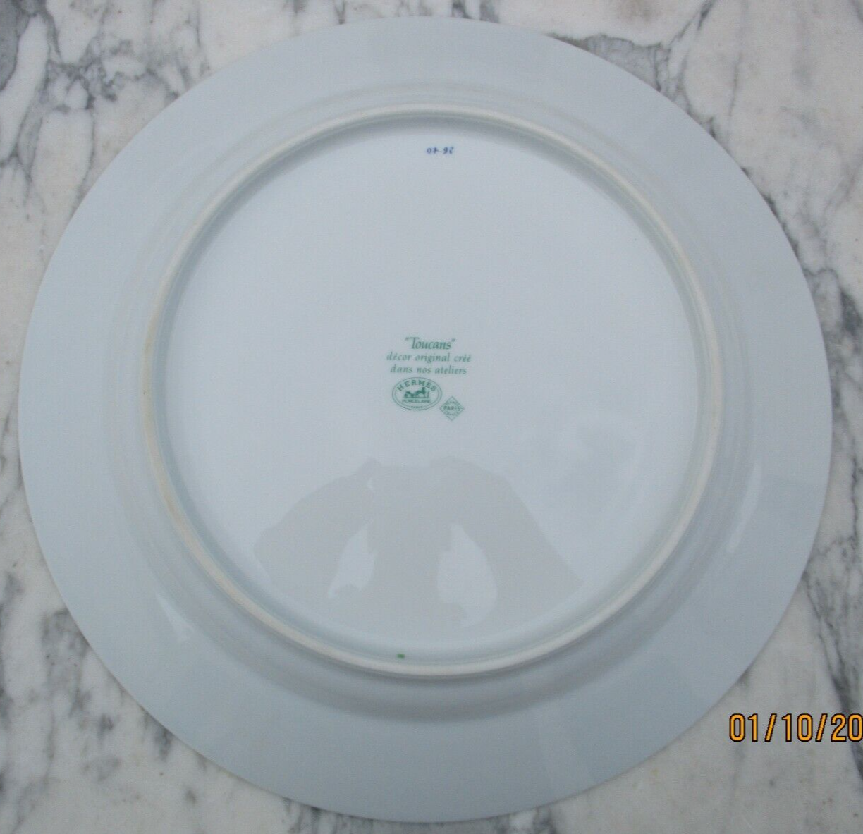 Porcelain plate Hermes