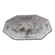 Large octagonal earthenware dish Lallier in Moustiers