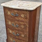 Paire chevet / chiffonnier Commode vintage style Louis XV