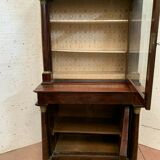 Empire mahogany showcase and mahogany veneer XIX century
