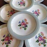 8 semi-deep plates Salins Opaceline 702