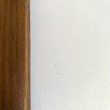 Miroir glace ancienne, bois chapeau de gendarme
