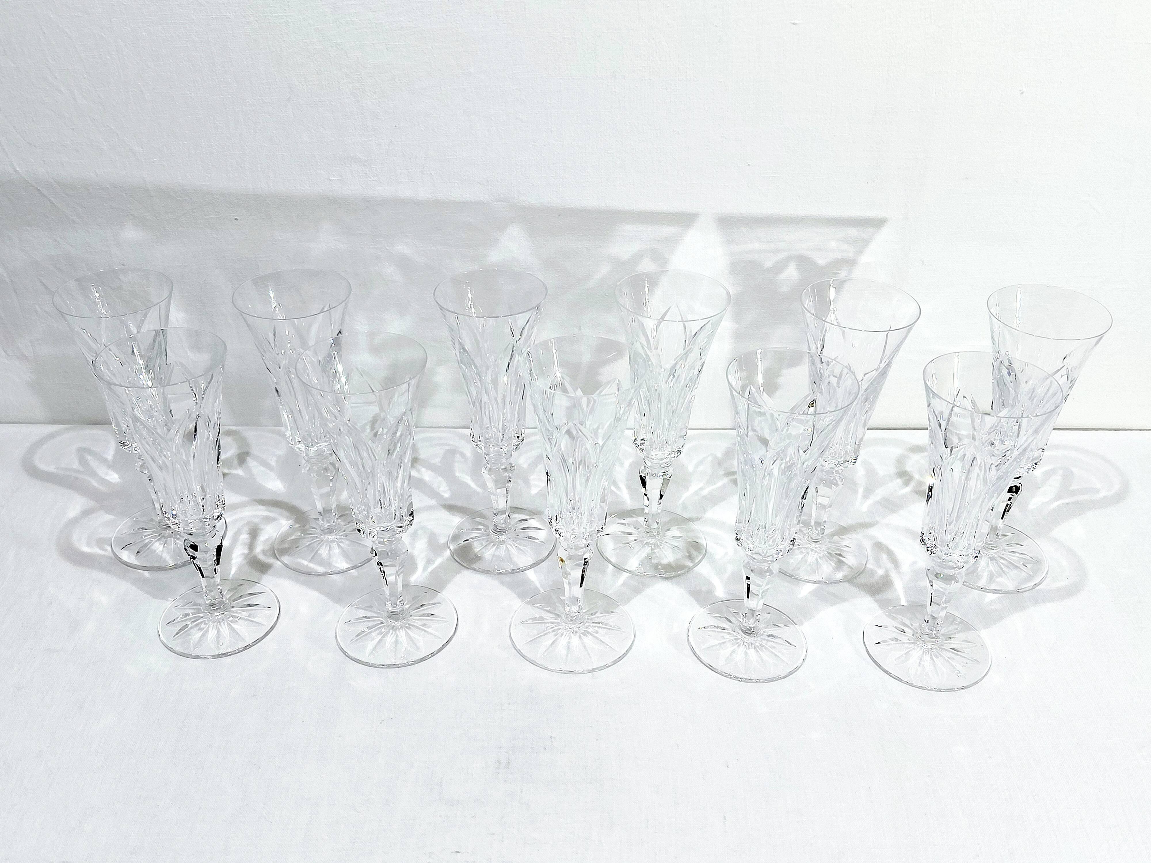 11 CHAMPAGNE FLUTES ST LOUIS CAMARGUE MODEL