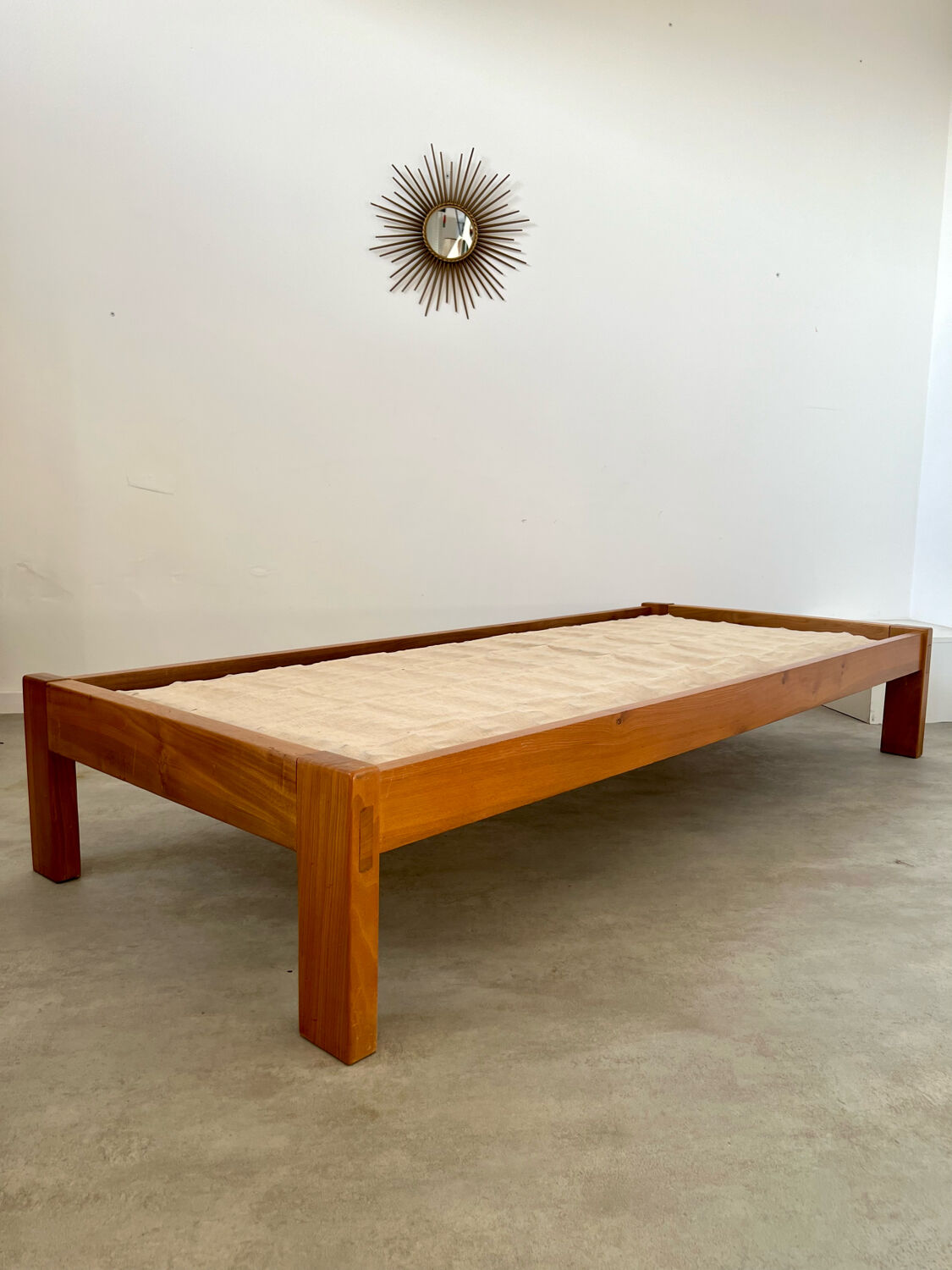 Wooden sofa design Regain France vintage 60s