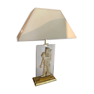 Egyptian style brass lamp