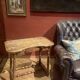 Antique 18th Century Italian Rustic Baroque Wooden Side Table with Turned Legs