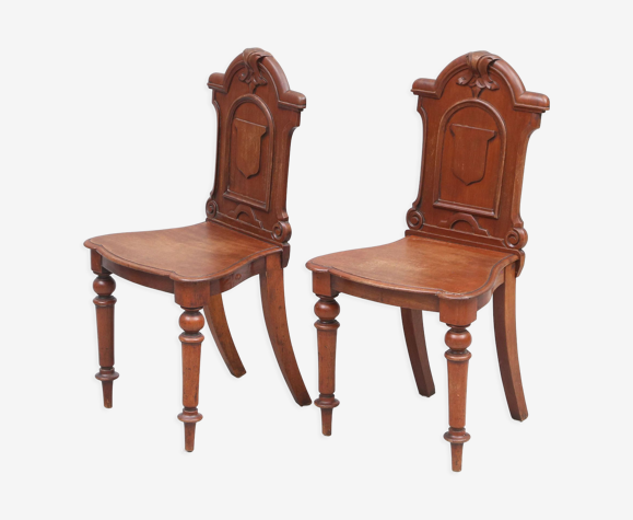 Paire de chaise du 19e siècle Renaissance