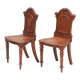 Paire de chaise du 19e siècle Renaissance