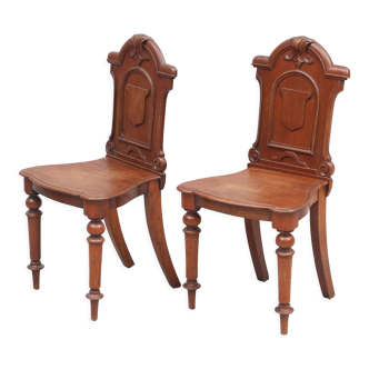Paire de chaise du 19e siècle Renaissance