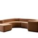 Roberto Pamio. Modular fabric sofa, model Lara. Circa 1980-90.