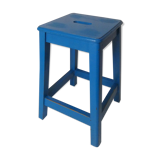Painted wooden workshop stool