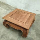 "Opium" coffee table in carved solid wood - Chic Ethnic Style