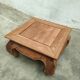 Table basse "Opium" en bois massif sculpté - Style Ethnique Chic