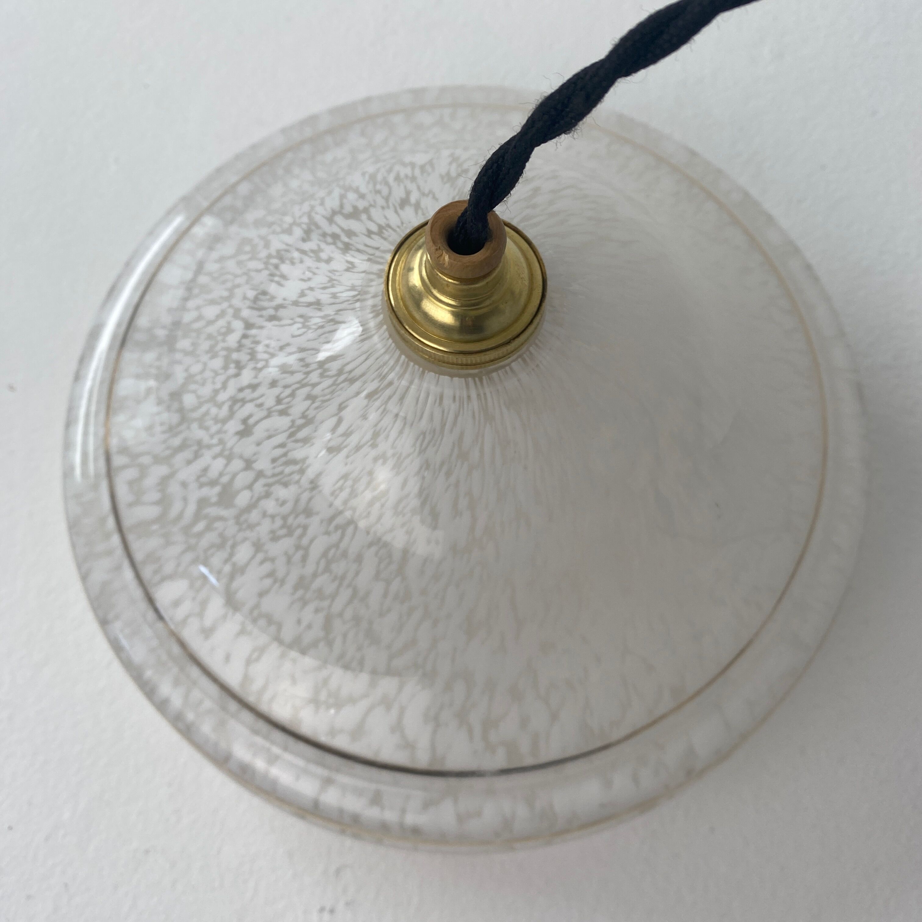 Lot 3 old glass suspensions from vintage clichy