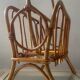 Porte revue vintage en rotin
