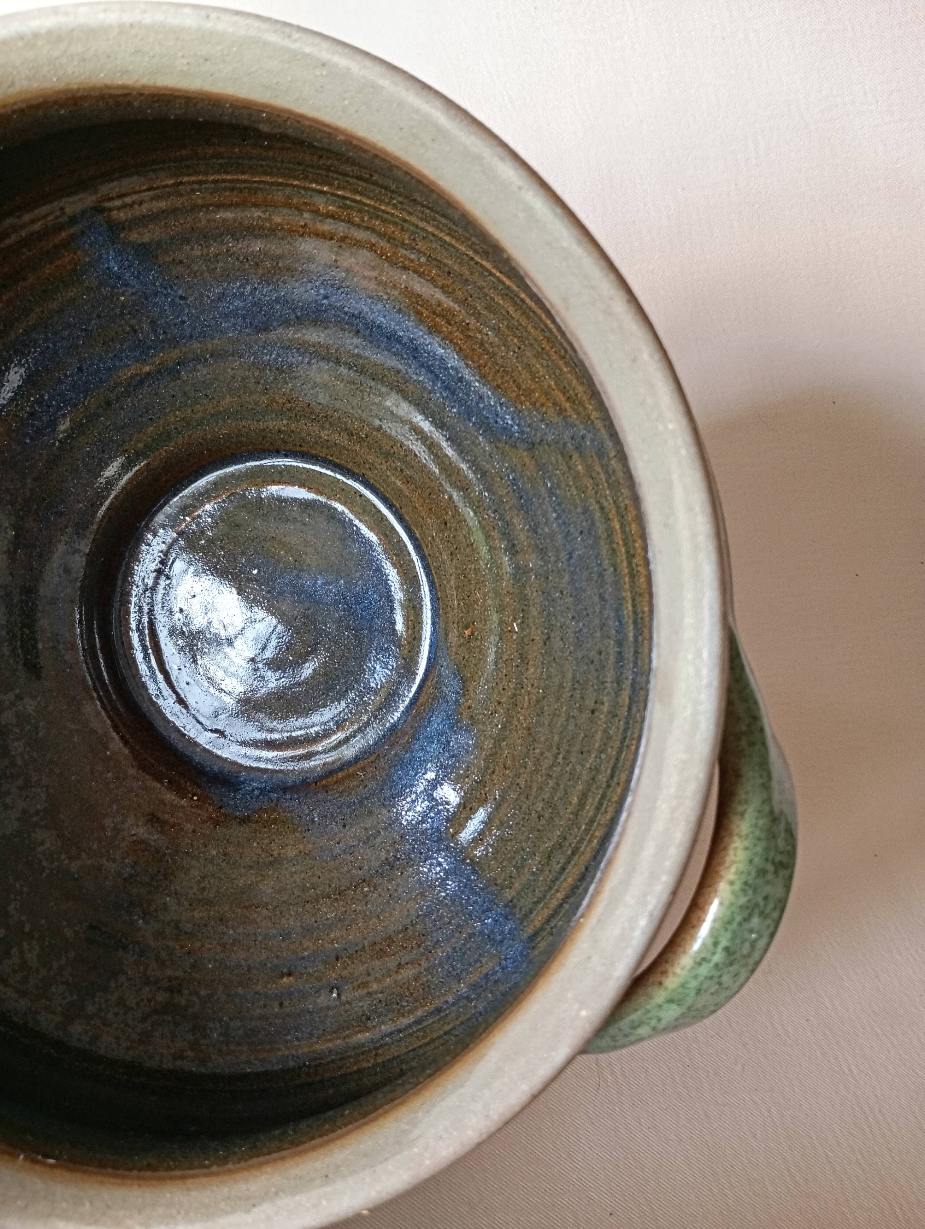 Handcrafted stoneware vegetable bowl
