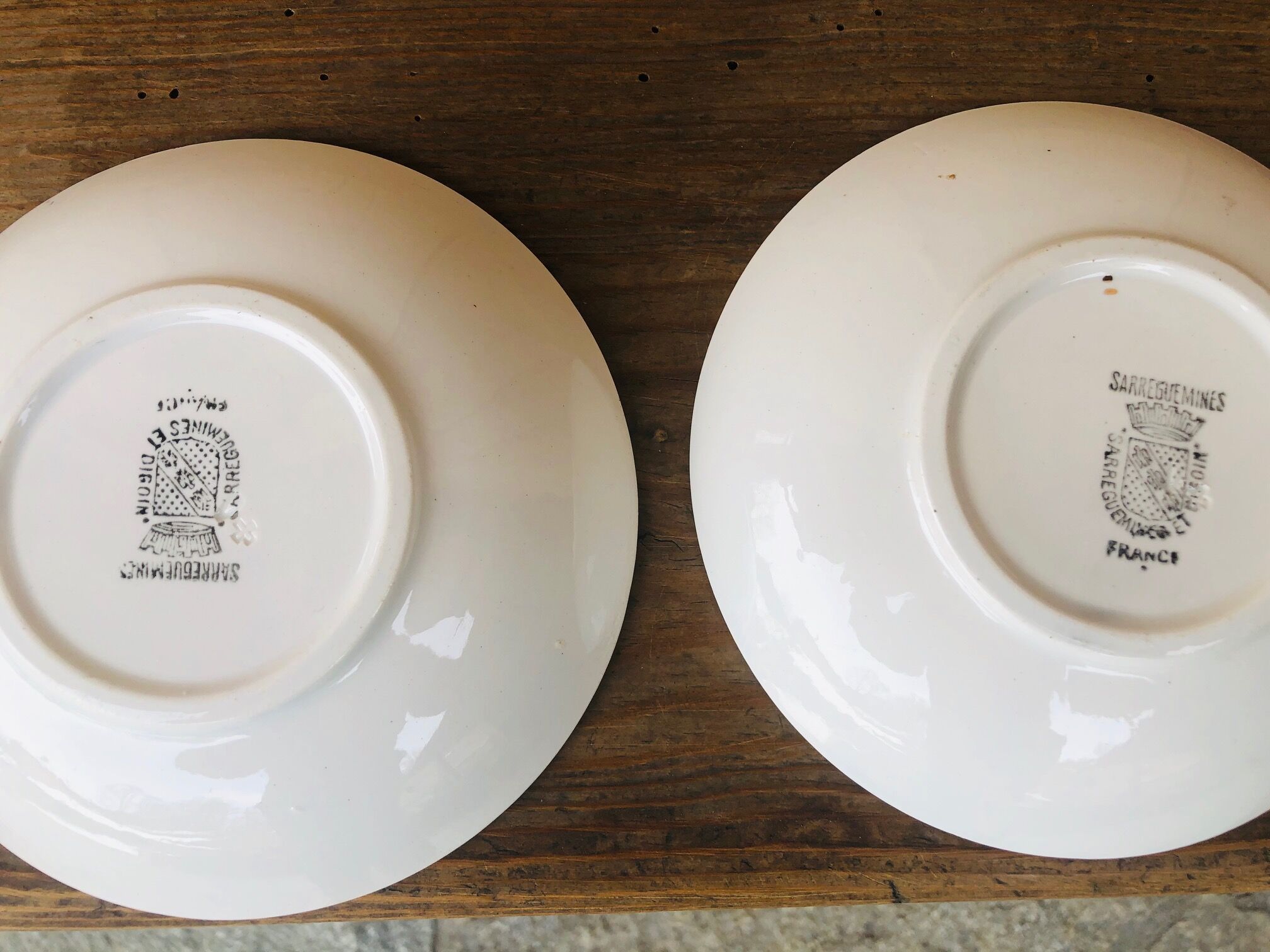 Blue pair duo Sarreguemines