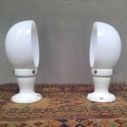 Pair of wall lights from the 1950s in porcelain.