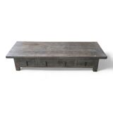 Vintage Elm Wood 4 Drawer Coffee Table