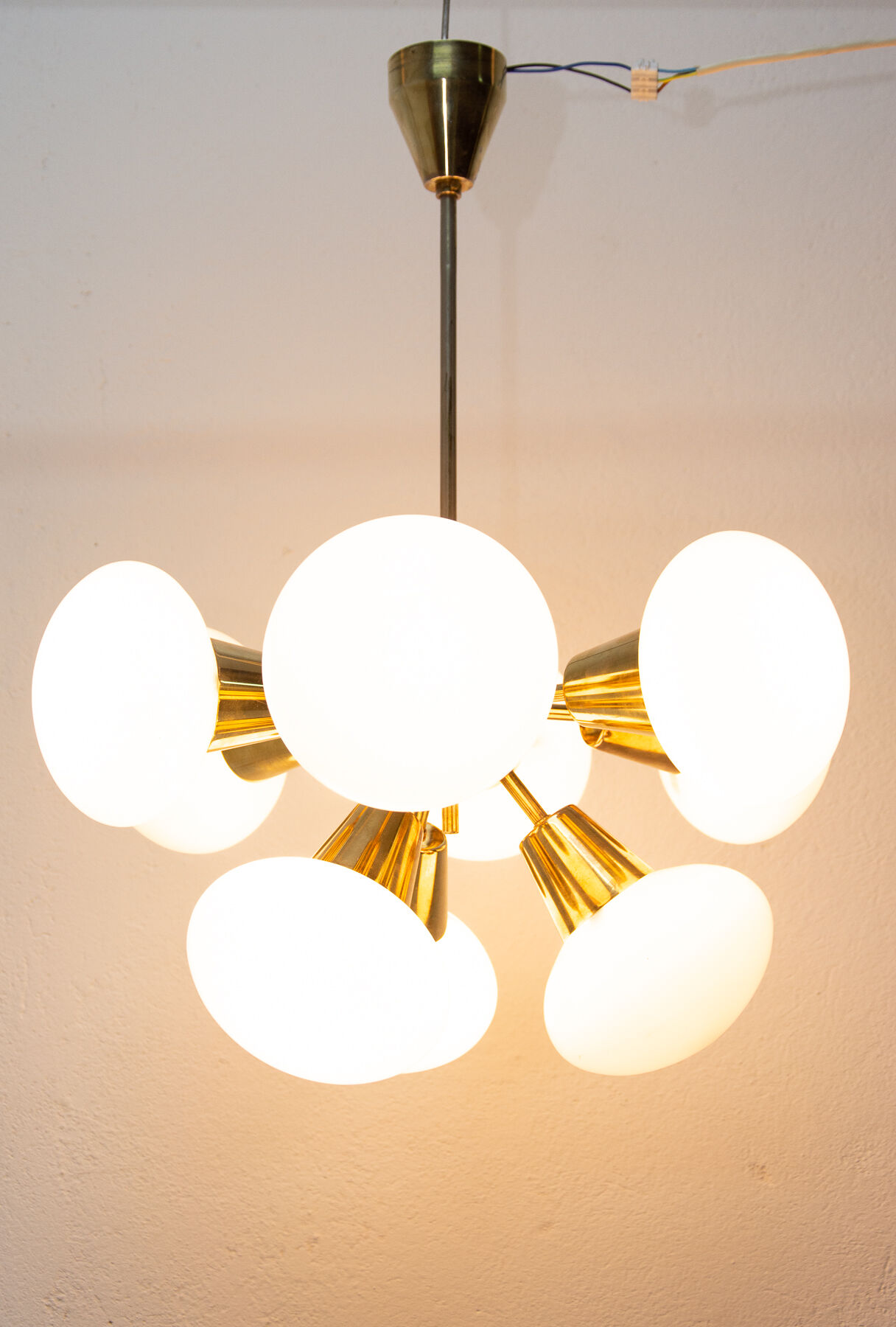 Vintage Sputnik chandelier for Kamenicky Šenov, 1970´s