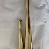 Pair of Lino Sabattini Cardinal brass vases for Christofle