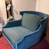 Large Vanhamme l'Excessif armchair with pouf
