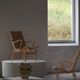 Pair of Swedish armchairs from the mid-century by Bruno Mathsson, model "Eva", 1960s.