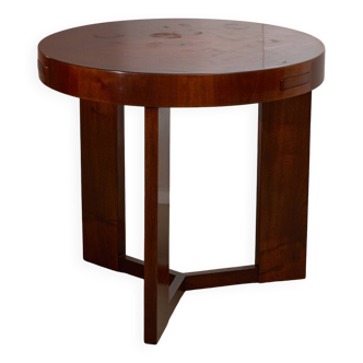 Teakwood Pull Tabs Art Deco Table