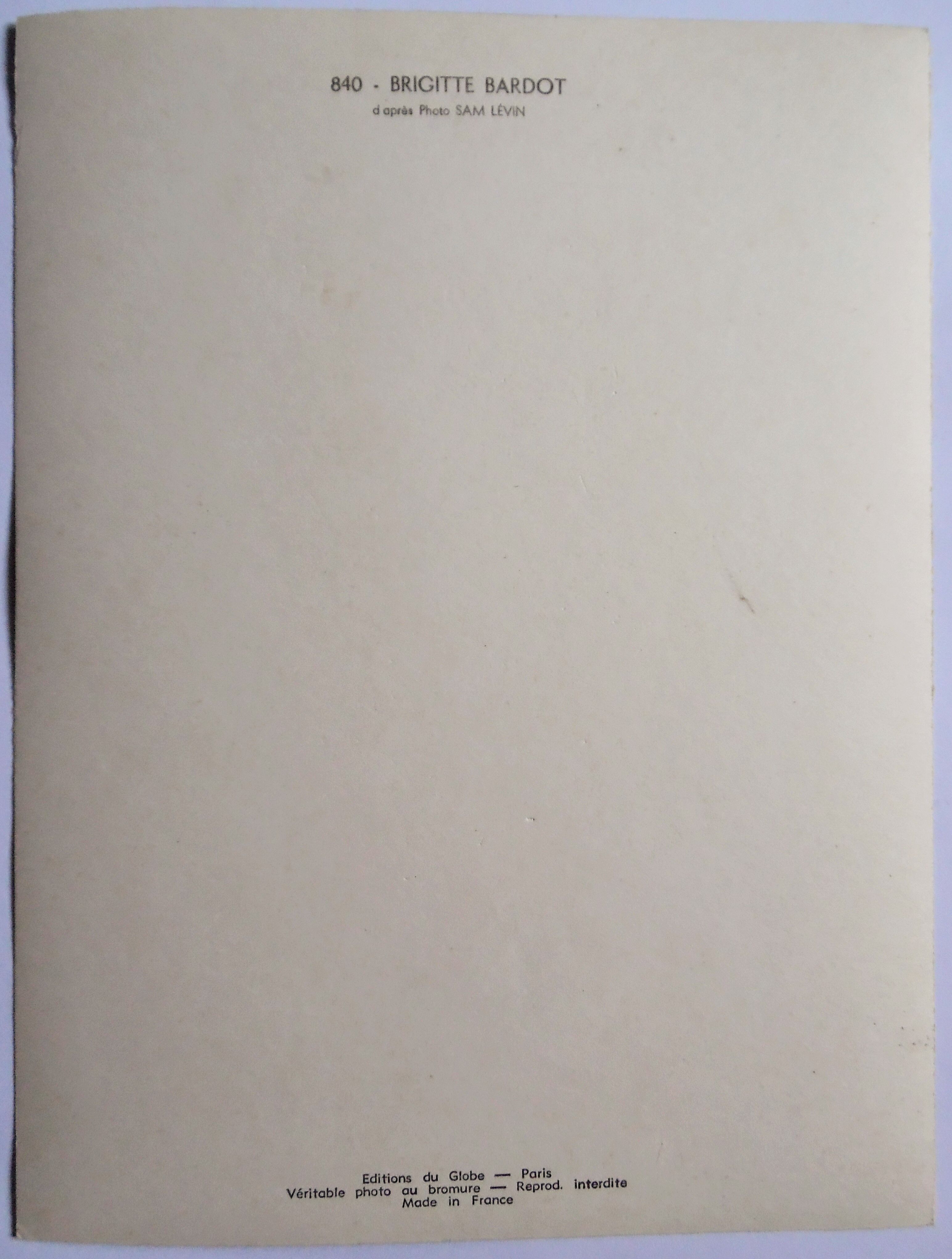 Photographie de " Brigitte Bardot "