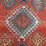 Tapis ancien caucasien Kazak 140x300 cm