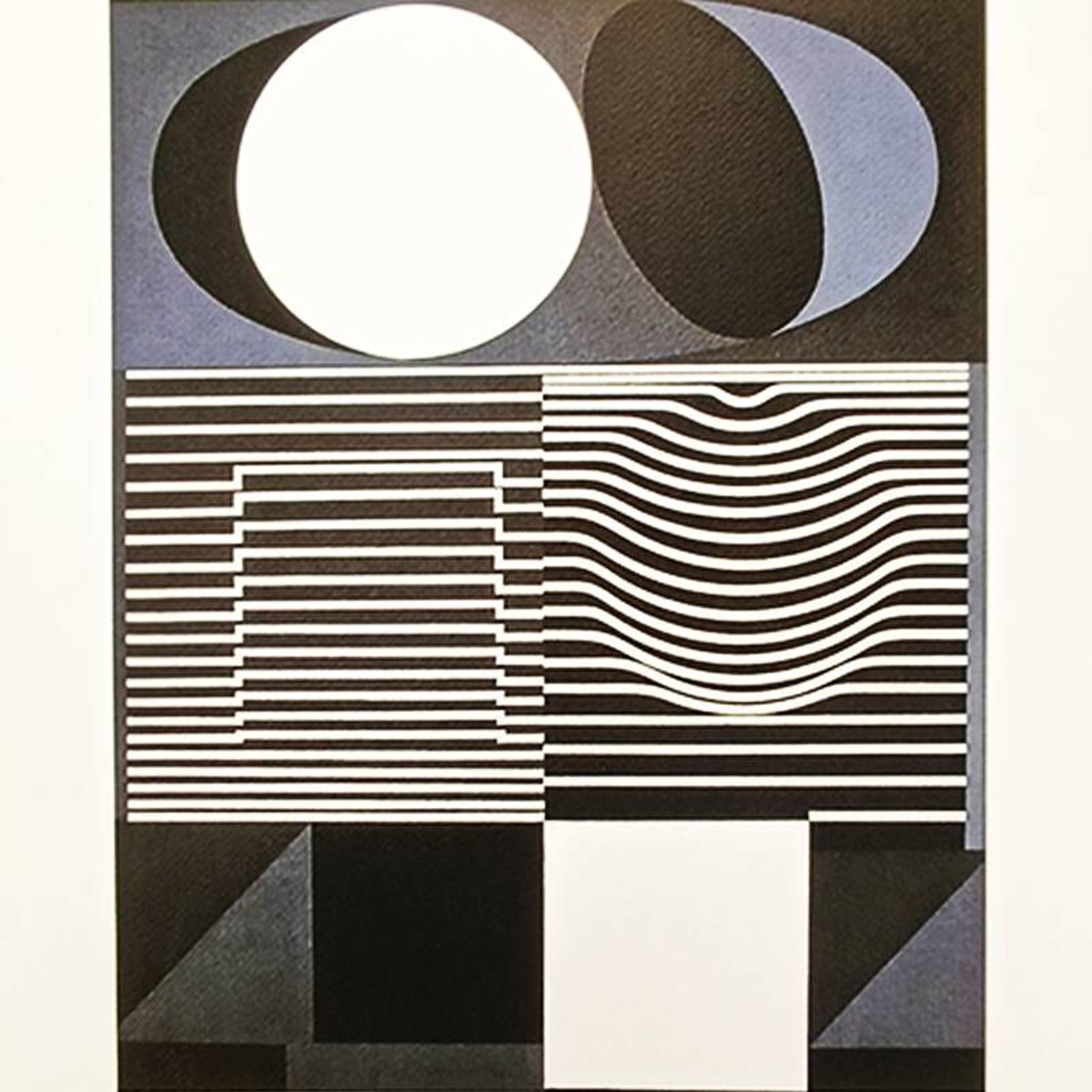 Lithographie numérotée en édition limitée de Victor Vasarely, années 1970