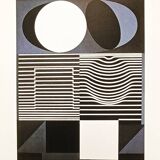 1970s Victor Vasarely Limited numbered Edition Lithograph.