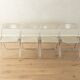 PLIA folding chairs from the 1960s by Giancarlo Piretti for Anonima Castelli (set of 4)