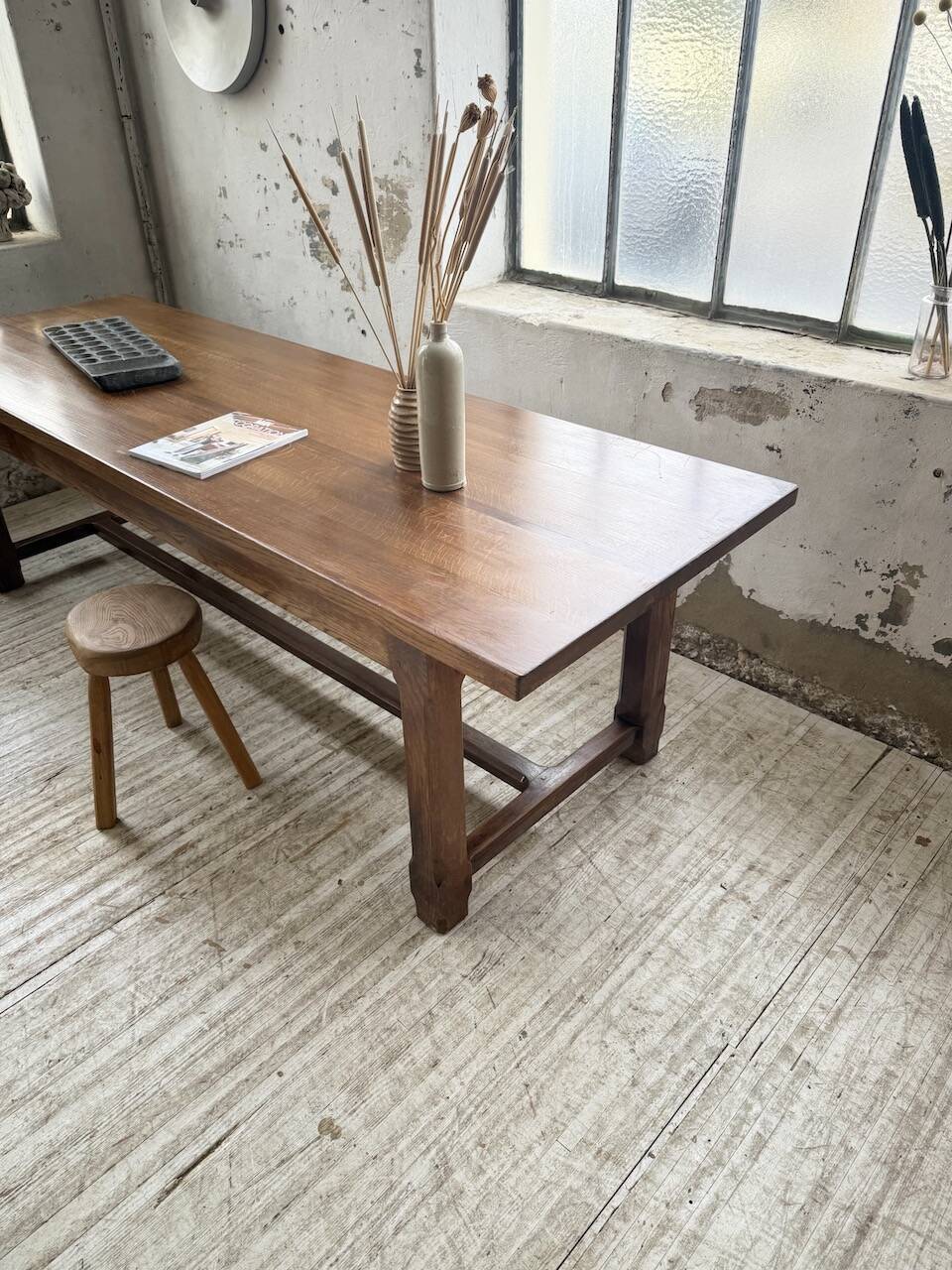 Table de ferme XL en chêne massif