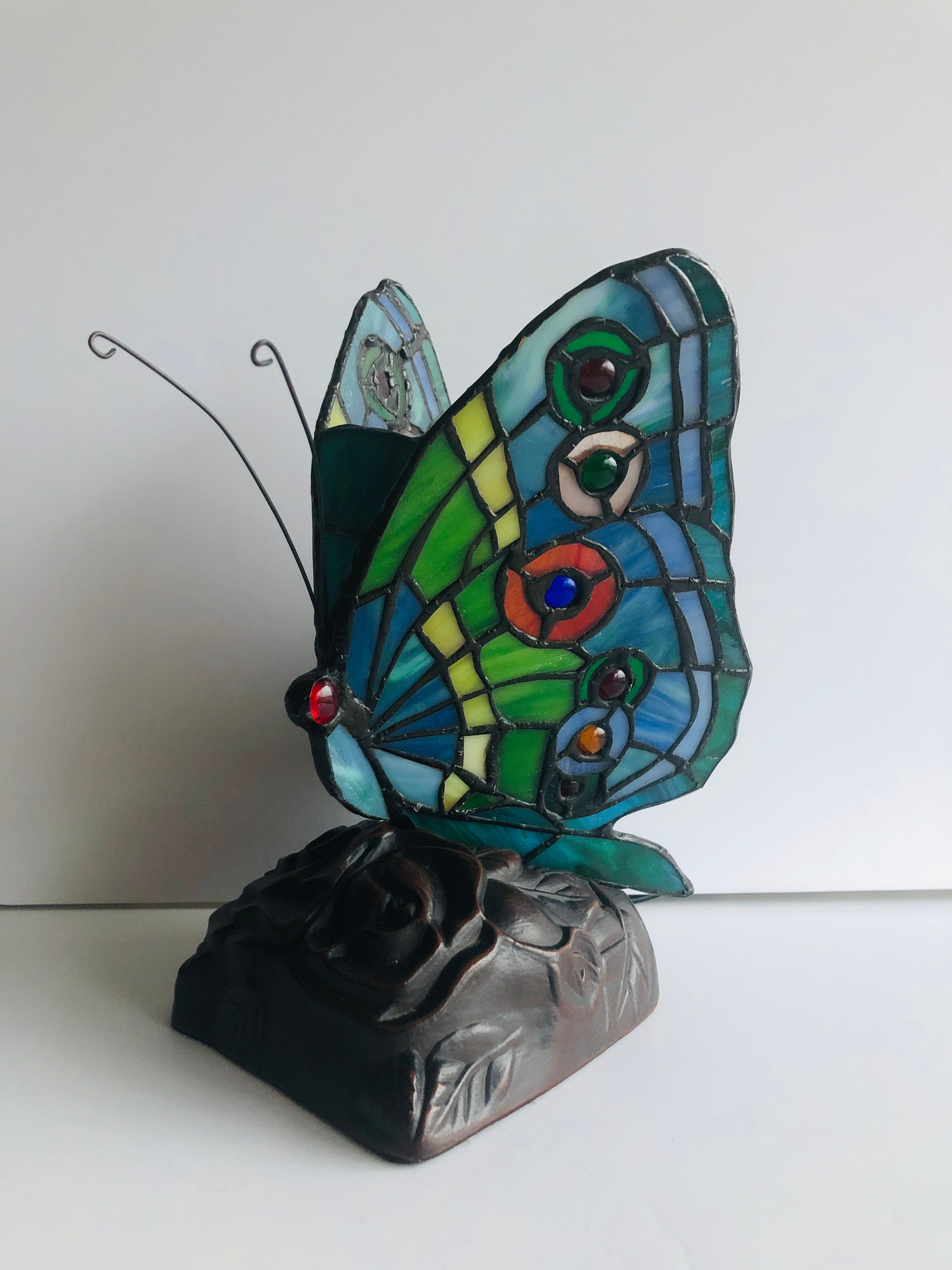 Tiffany style butterfly lamp