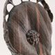 Buste en bois de femme à coiffe florale travail sculptural des années 60-70