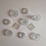 Glass candle holder