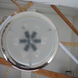 Bauhaus / Functionalist Nickel Chandelier UFO, 1930s, Restored