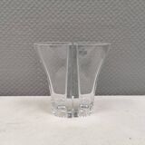 Vintage glass candlesticks/vases from the Danish Holmegaard glassworks.