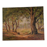 Tableau signé Jean Dufau, XIXème s.