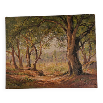 Old 19th century painting signed Jean Dufau
