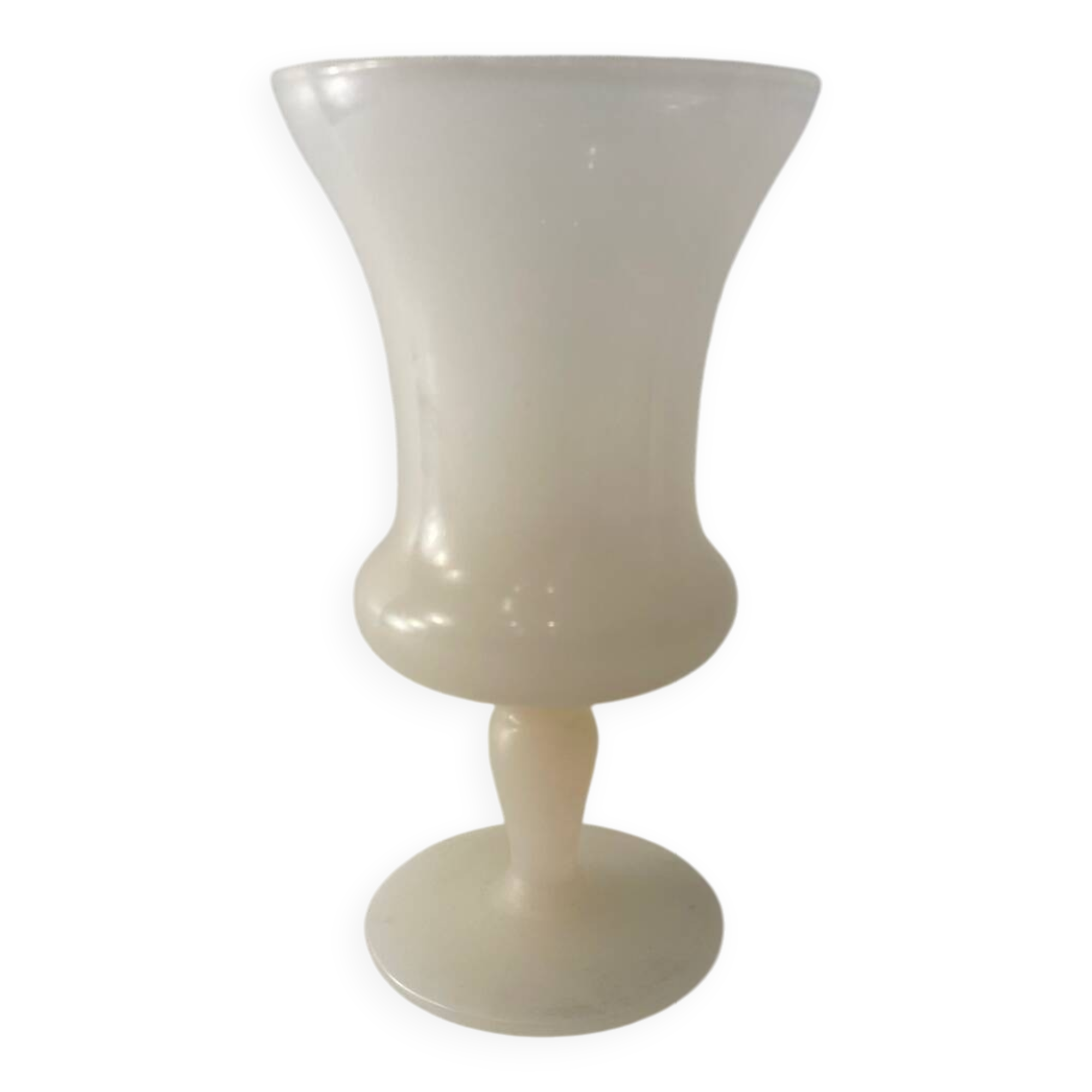 Pink alabaster stone vase, 1960